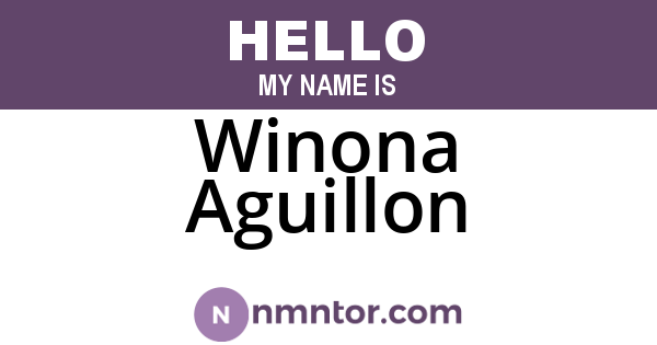 Winona Aguillon