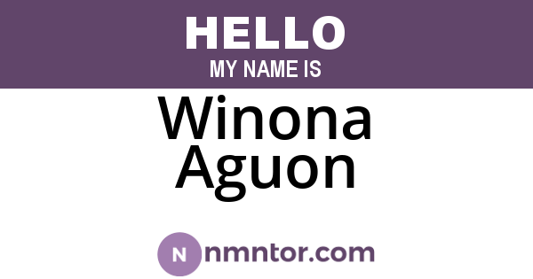 Winona Aguon