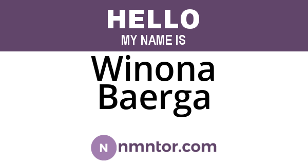 Winona Baerga