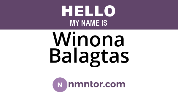 Winona Balagtas