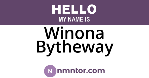 Winona Bytheway