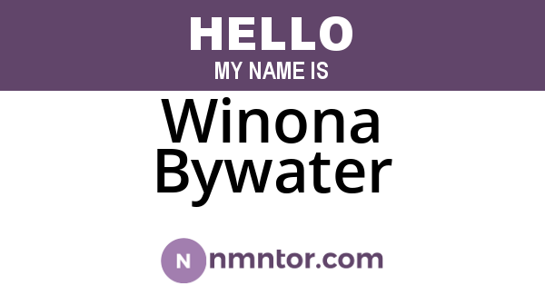 Winona Bywater