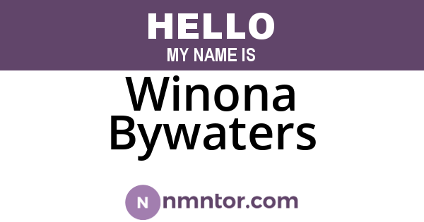 Winona Bywaters