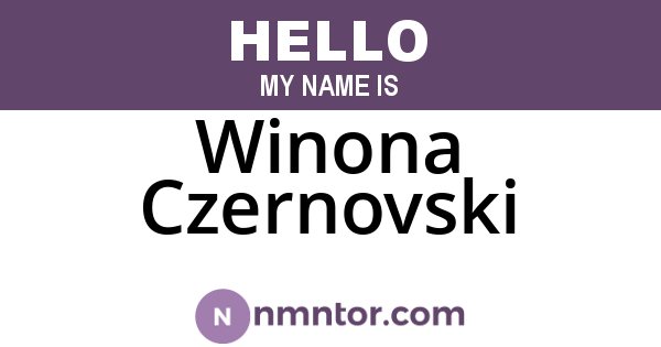 Winona Czernovski