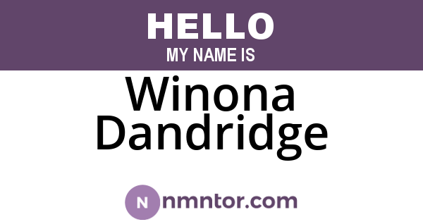 Winona Dandridge