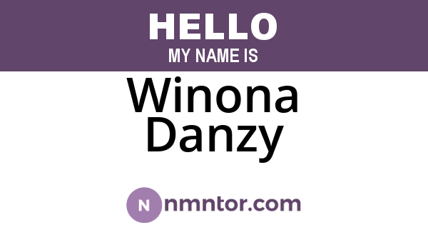 Winona Danzy