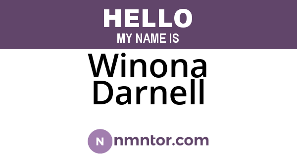 Winona Darnell