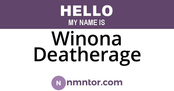 Winona Deatherage