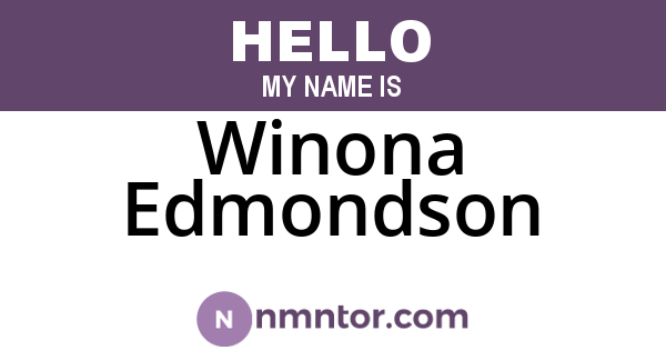 Winona Edmondson