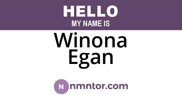 Winona Egan