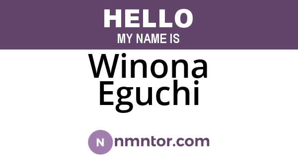 Winona Eguchi