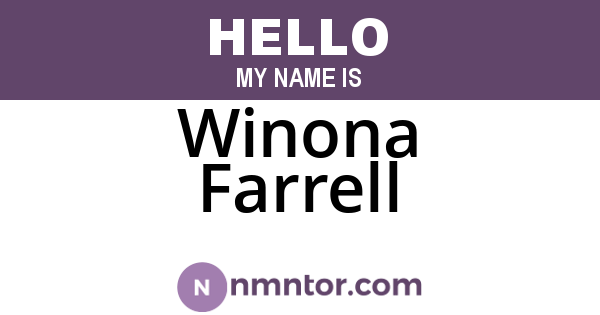 Winona Farrell