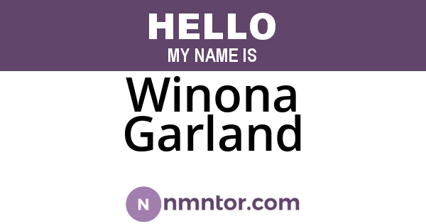 Winona Garland