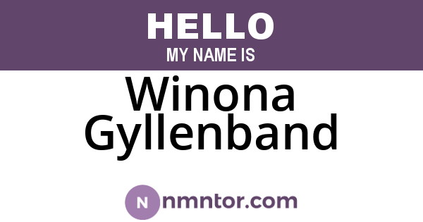 Winona Gyllenband