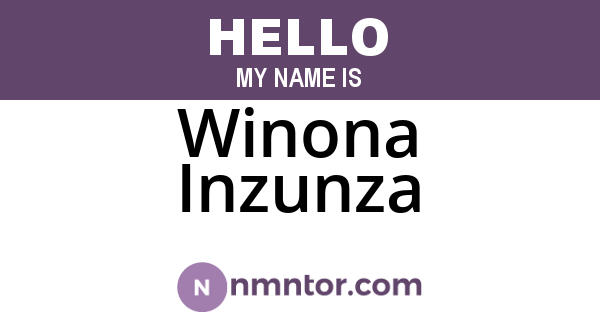 Winona Inzunza