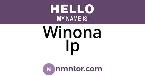 Winona Ip