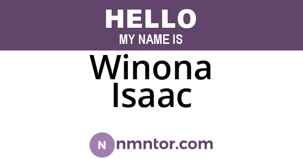 Winona Isaac