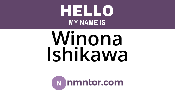 Winona Ishikawa