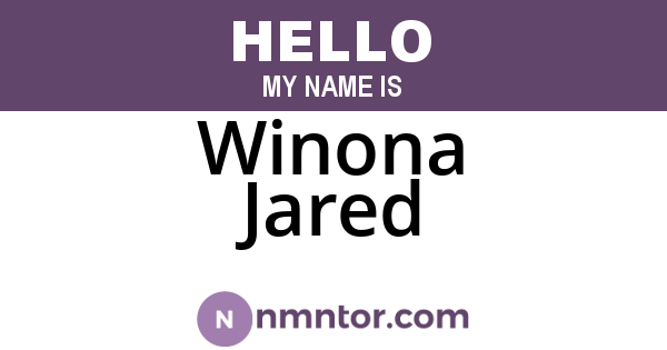 Winona Jared