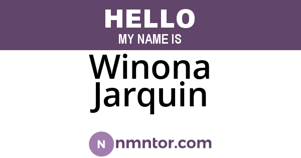 Winona Jarquin