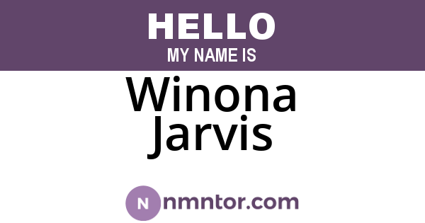 Winona Jarvis
