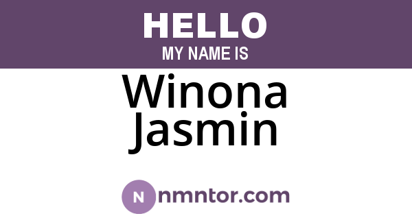 Winona Jasmin
