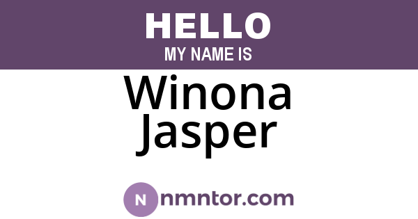 Winona Jasper