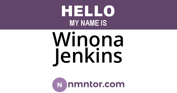 Winona Jenkins