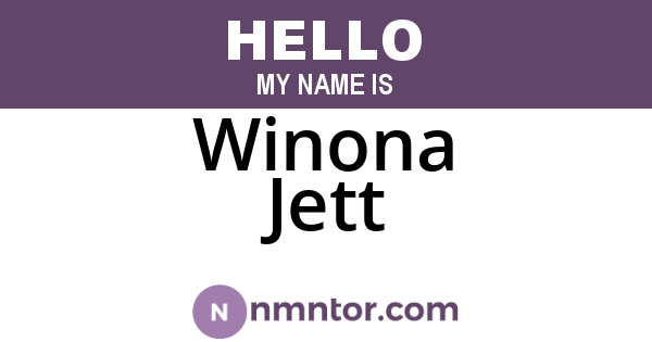 Winona Jett