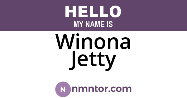 Winona Jetty