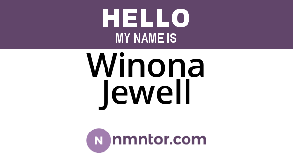 Winona Jewell