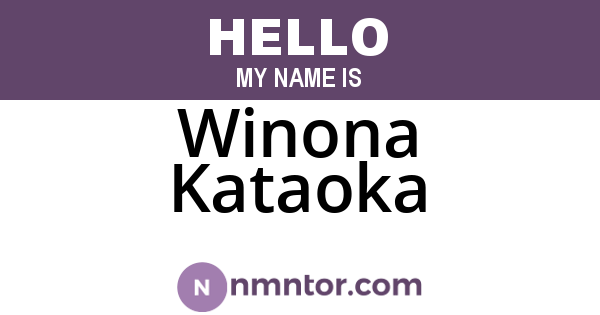 Winona Kataoka