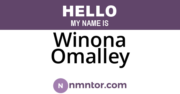 Winona Omalley