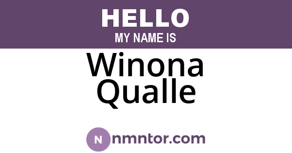 Winona Qualle