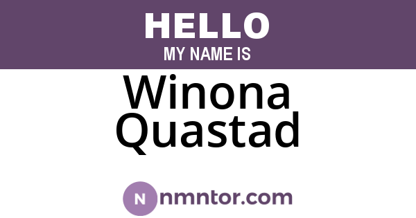 Winona Quastad