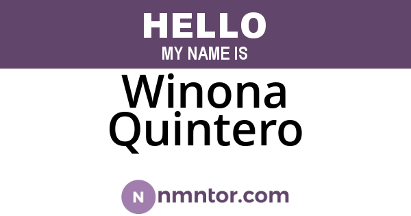 Winona Quintero