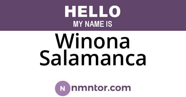 Winona Salamanca