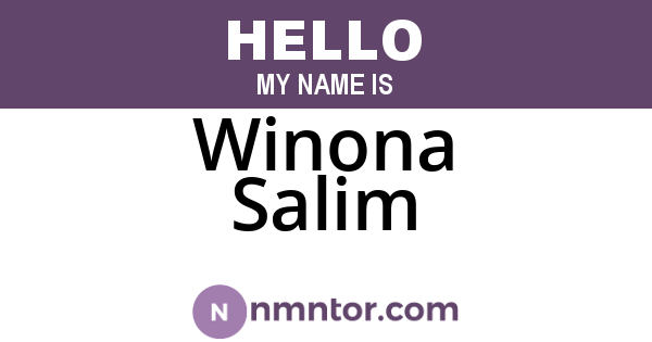 Winona Salim