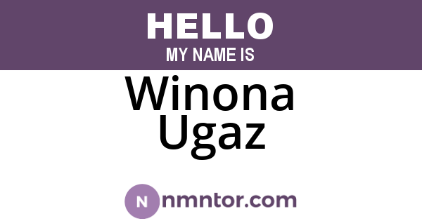 Winona Ugaz