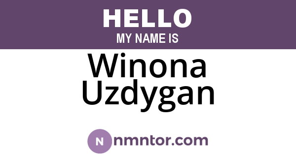 Winona Uzdygan