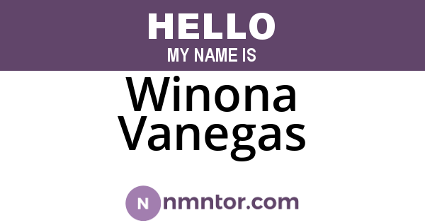 Winona Vanegas