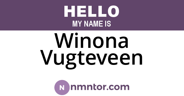 Winona Vugteveen