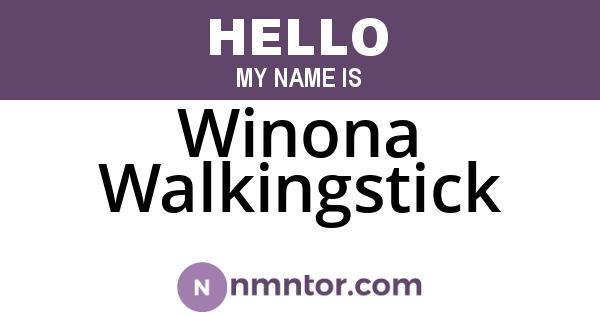 Winona Walkingstick