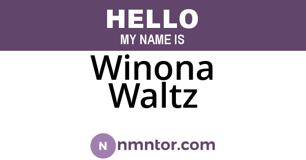 Winona Waltz