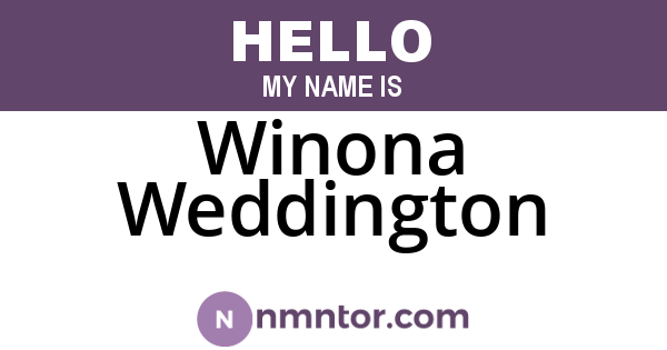 Winona Weddington