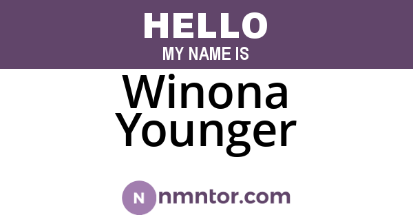 Winona Younger