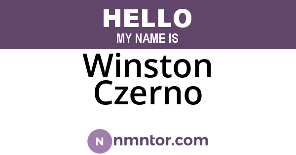 Winston Czerno