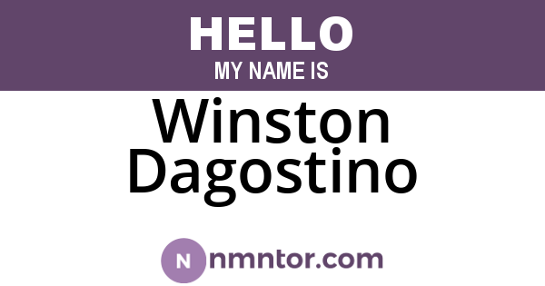 Winston Dagostino
