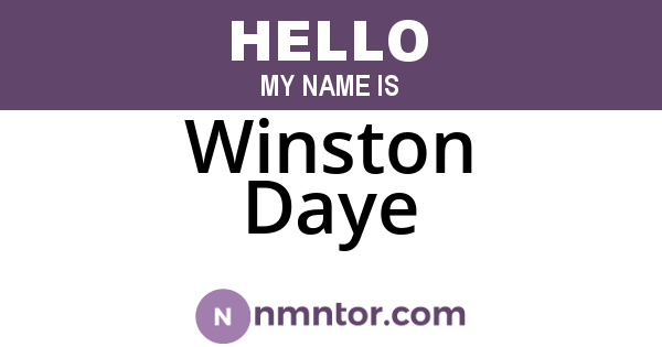 Winston Daye