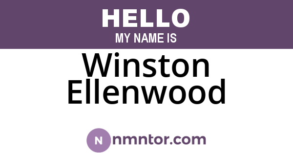 Winston Ellenwood